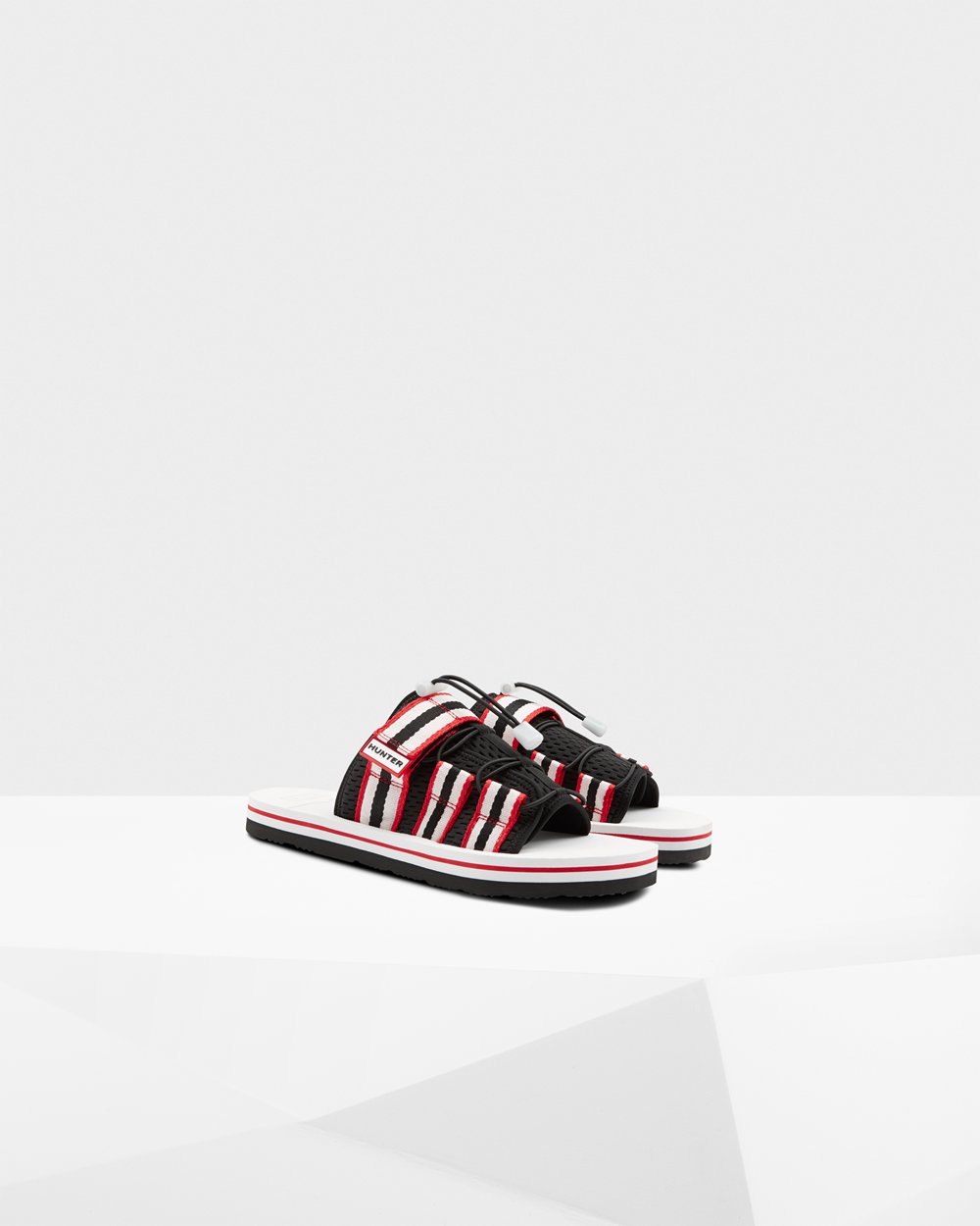 Sandalias Original Beach Hunter Hombre - Negros/Blancos/Rojos - 278534FLC